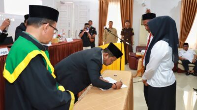 Pj Bupati Hadiri Pelantikan 115 anggota PPK Kabupaten Pidie