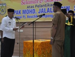 Mohd Jalaluddin di Lantik Sebagai Pj Keuchik Pango Raya