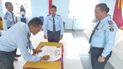 Komitmen Membangun ZI, LPKA Banda Aceh Gelar Penandatanganan dan Pengukuhan Tim Kerja
