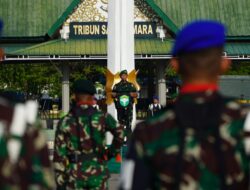 Pangdam IM Mayjen TNI Novi Helmy Prasetya, S.I.P, M.I.P pimpin Upacara Mingguan di Lapangan Blang Padang Banda Aceh.