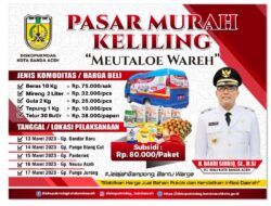 Sambut Ramadhan, Pemko Kembali Gelar Pasar Murah Keliling