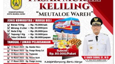 Sambut Ramadhan, Pemko Kembali Gelar Pasar Murah Keliling
