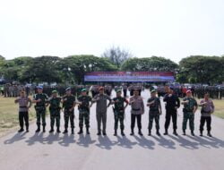 Pangdam IM Mayor Jenderal TNI Novi Helmy Prasetya, S.I.P, M.I.P pimpin Apel Gelar Pasukan Pengamanan VVIP di Lapangan Blang Padang Banda Aceh.