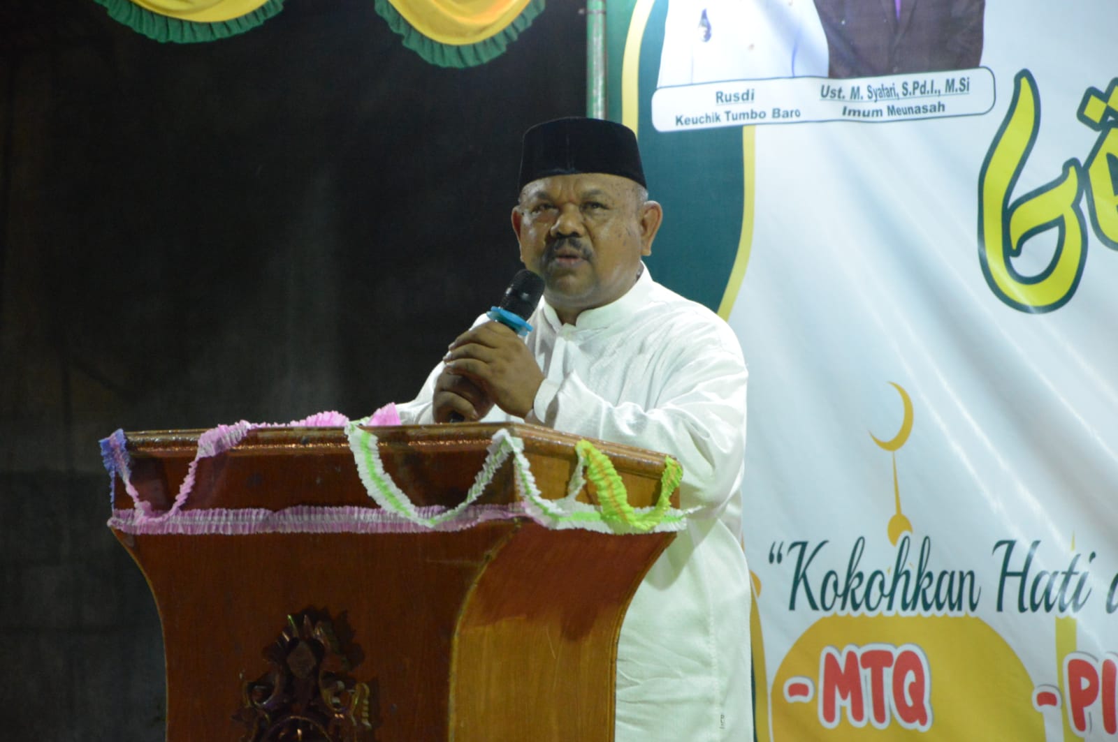 Wakili Pj Bupati Aceh Besar, Kadis Syariat Islam Buka Gebyar Ramadhan ke-21 Gampong Tumbo Baro