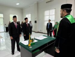 Ketua Mahkamah Syar’iyah Jantho Angkat Sumpah dan Lantik Dua Panitera