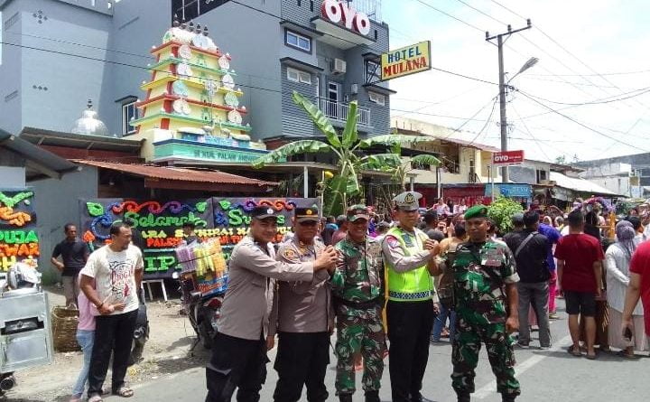 TNI-POLRI Mengamankan Acara Keagamaan Umat Hindu di Kota Banda Aceh