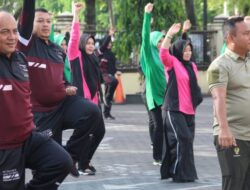 Tingkatkan Sinergitas, Polresta Banda Aceh Bersama TNI Olahraga Bersama