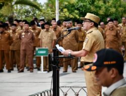 Bakri Siddiq Pimpin Apel Gabungan Mei di Balai Kota