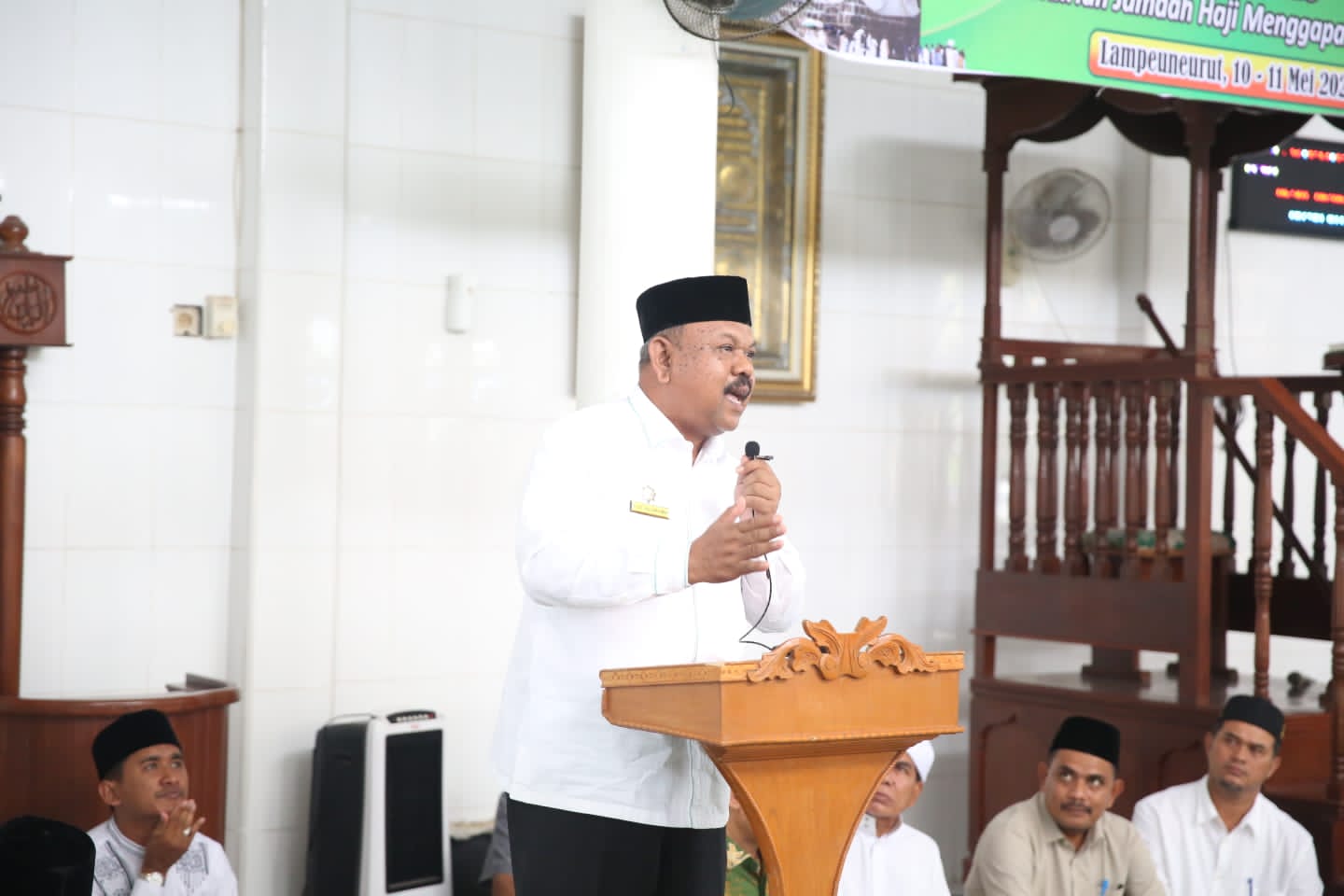 Buka Bimbingan Manasik, Ini Pesan Pj Bupati Aceh Besar Kepada Jamaah Calon Haji