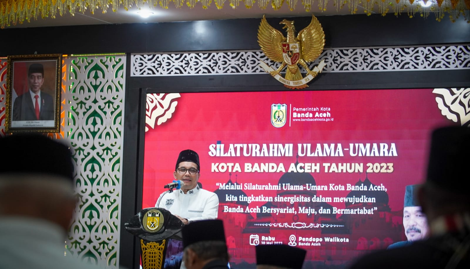 Tingkatkan Sinergitas Dalam Mewujudkan Banda Aceh Bersyariat, Pj Wali Kota Silaturrahmi dengan Ulama