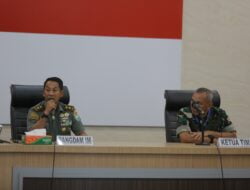 Pangdam IM Menerima Taklimat Akhir Wasrik Post Audit dari Itjenad