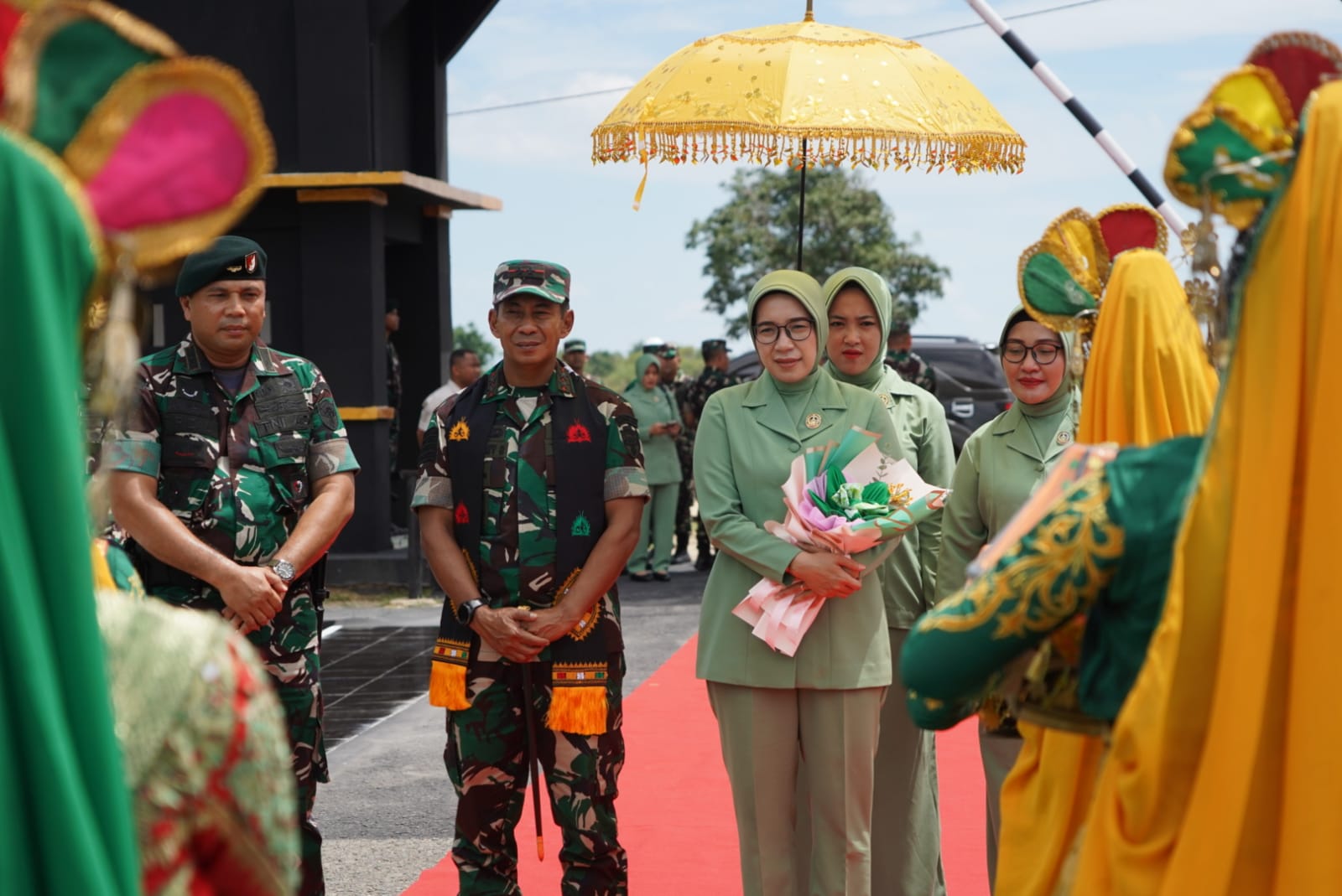 Kunker Pangdam IM dan Ibu Ketua Persit KCK PD IM ke Brigade Infanteri 25/Siwah.