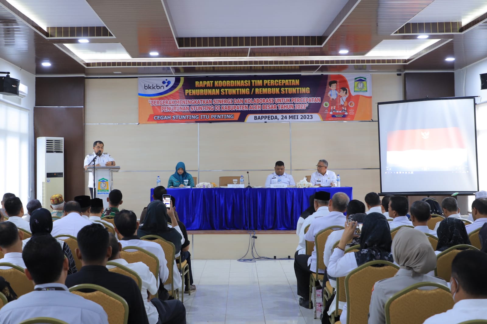 Pj Bupati Aceh Besar Buka Rakor Tim Percepatan Penurunan Stunting Tahun 2023