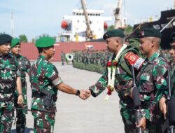 Prajurit Tanah Rencong, Satgas Yonif Raider Khusus 113/JS Kembali dari Tugas Operasi, disambut Pangdam IM dan Masyarakat Aceh.