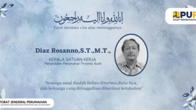 Berita Duka, Kepala Satker BP2P Sumatera I Diaz Rossano Meninggal Dunia di Banda Aceh