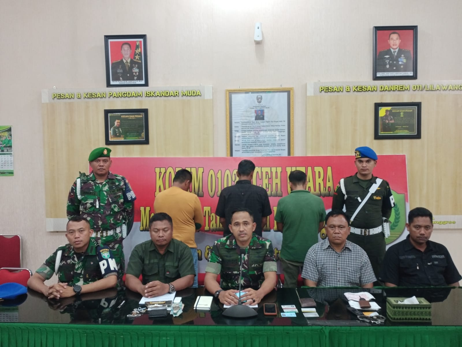 PENGUNGKAPAN KASUS PENIPUAN DAN PEMERASAN TERHADAP MASYARAKAT YANG MENGAKU SEBAGAI ANGGOTA INTEL KODIM 0103, INTEL KOREM DAN INTEL BAIS TNI DI WILAYAH KODIM 0103/ACEH UTARA