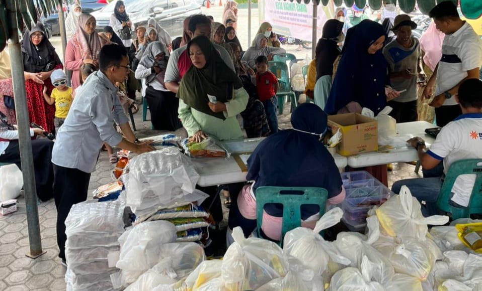 Penanggulangan Inflasi, DPPKP, Dinas Pangan, Badan Pangan dan Bulog Selenggarakan Gerakan Pangan Murah 