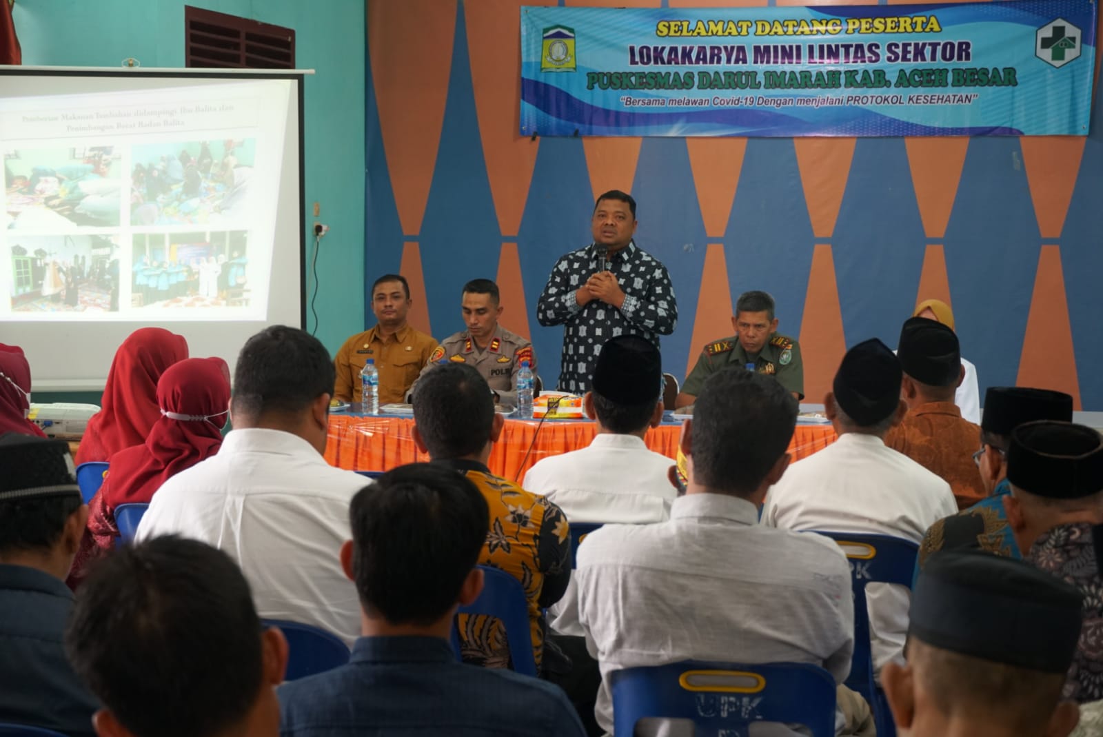 Sekda Aceh Besar Pantau Langsung Upaya Pencegahan Stunting di Darul Imarah