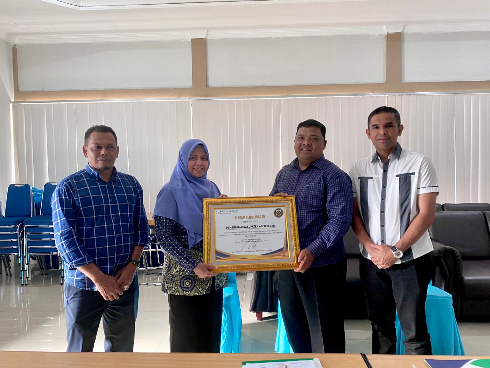 Aceh Besar Raih Piagam Penghargaan BPJS Kesehatan