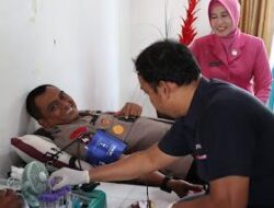 Sambut HUT ke-77 Bhayangkara, Polres Aceh Besar Gelar Donor Darah