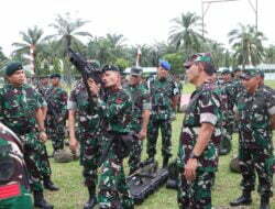 Asops Kasad Periksa Kesiapan Operasi Satuan Pamtas Wilayah Papua di Batalyon Infanteri RK 111/KB