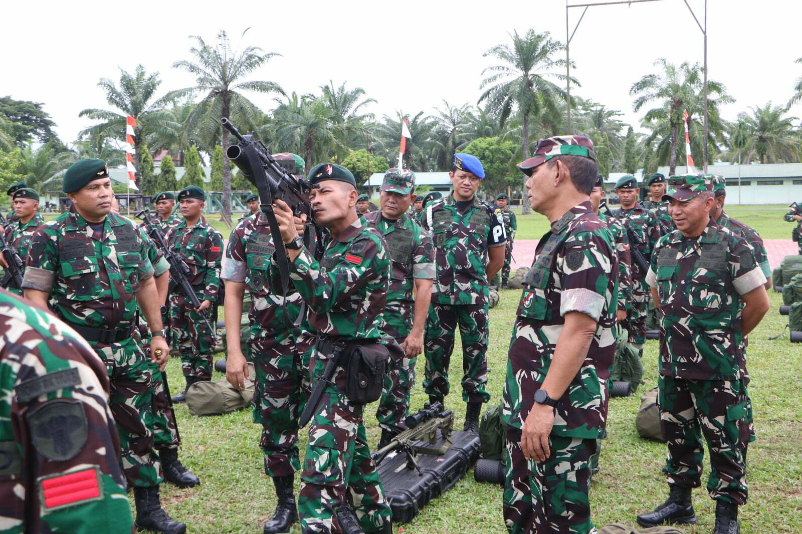 Asops Kasad Periksa Kesiapan Operasi Satuan Pamtas Wilayah Papua di Batalyon Infanteri RK 111/KB