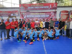 Tim PDAM Tirta Daroy Juara Turnamen Futsal Banda Raya Cup
