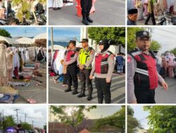 Personel Polresta Banda Aceh Berikan Rasa Aman Kepada Jamaah Shalat Ied