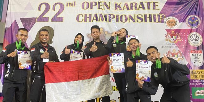 Atlet Karate Binaan KONI Aceh Rebut Lima Medali Kejuaraan Internasional Malaysia
