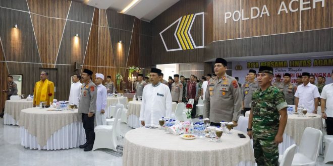 Pemerintah Aceh Hadiri Do’a Lintas Agama Polda Aceh