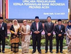 Pj Gubernur Achmad Saksikan Pengukuhan Kepala Perwakilan Bank Indonesia Provinsi Aceh