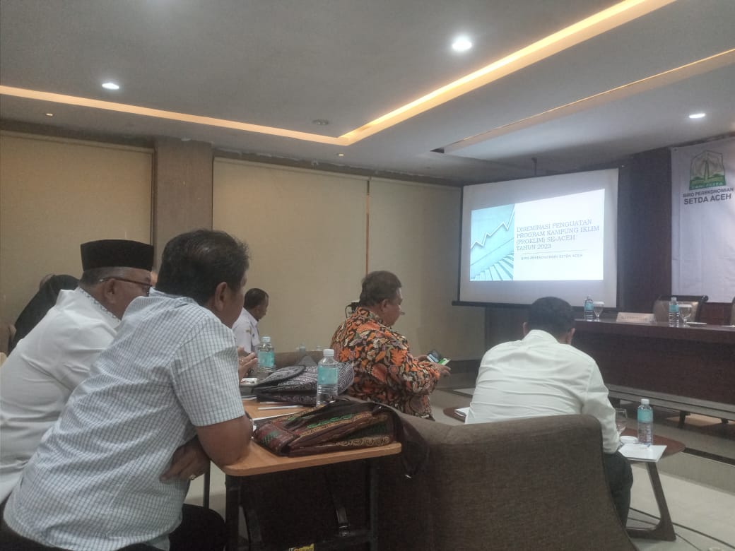Wakili Pj Bupati, Kalaksa BPBD Aceh Besar Ikuti Diseminasi ProKlim