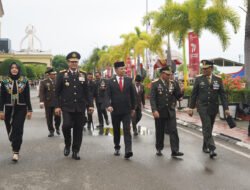 Kasdam IM mewakili Pangdam IM Hadiri Upacara sekaligus Acara Syukuran Peringatan Hari Bhayangkara Polri Ke-77 Tahun 2023 di Mapolda Aceh.