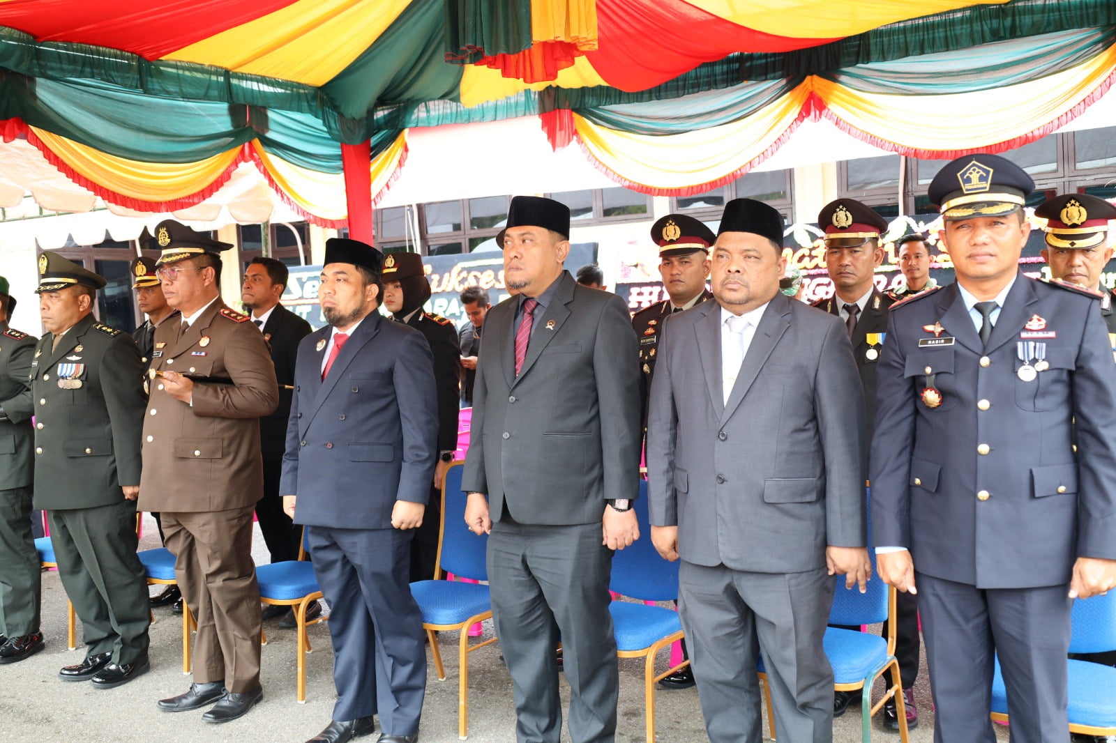Pj Bupati Hadiri Upacara Hari Bhayangkara di ke-77 di Mapolres Aceh Besar