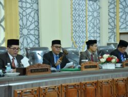 DPRK Banda Aceh Gelar Paripurna Penyampaian Usul, Saran dan Pendapat Banggar Terkait Raqan APBK 2022