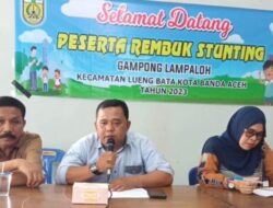 Camat Sukmawati Hadiri Rembuk Stunting di Gampong Lampaloh