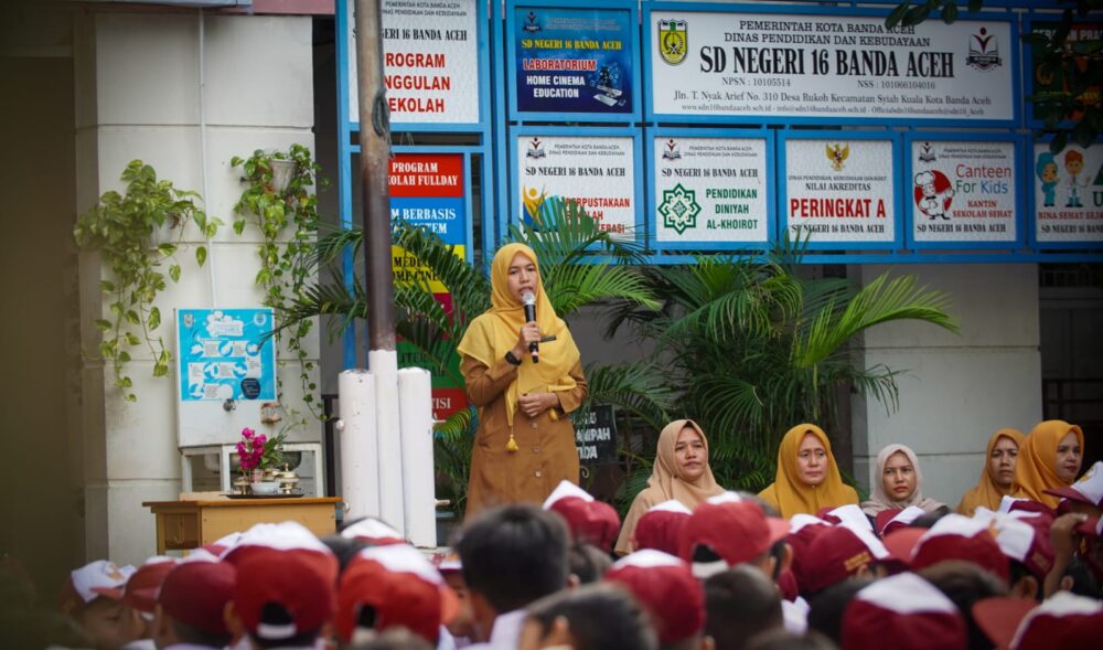 Sambut Siswa Didik Baru, SDN 16 Banda Aceh Lakukan Pengenalan Lingkungan Sekolah
