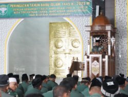 Pangdam IM menghadiri hari peringatan Tahun Baru Islam 1445 Hijriyah/2023 Masehi di Masjid Babulmawaddah Makodam Iskandar Muda