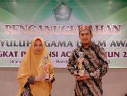 Aceh Besar Juara Anugerah Penyuluh Agama Islam Kanwil Kemenag Aceh 2023