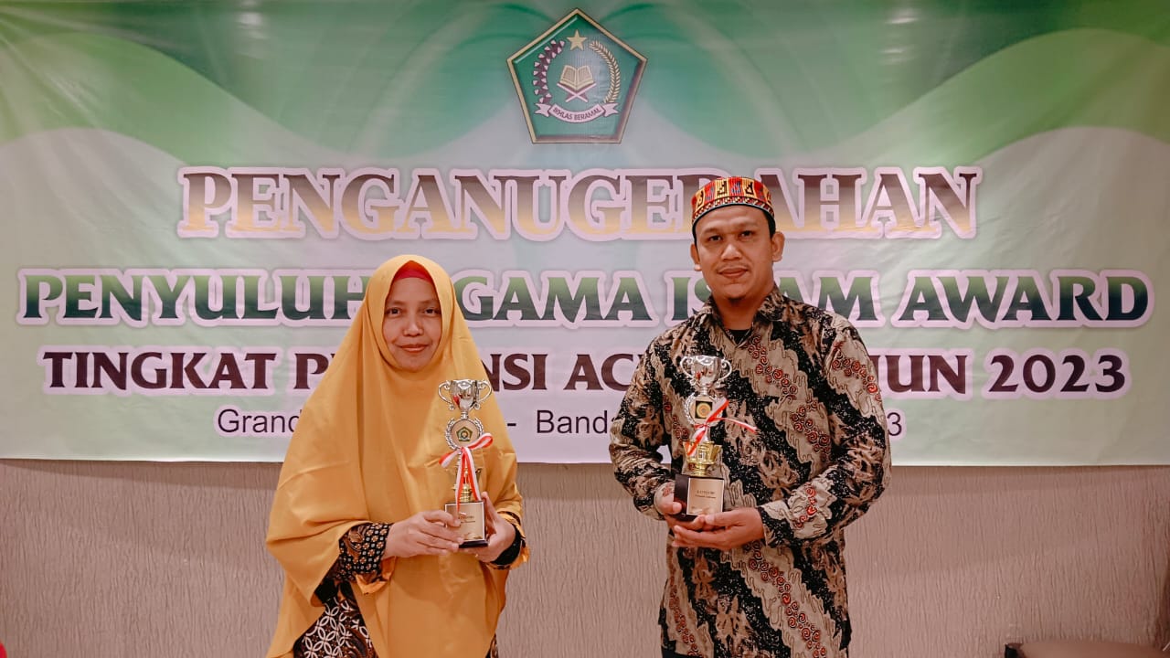 Aceh Besar Juara Anugerah Penyuluh Agama Islam Kanwil Kemenag Aceh 2023