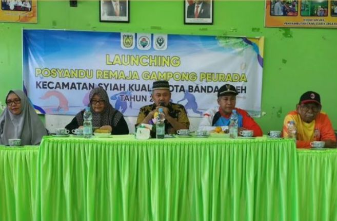 Camat Syiah Kuala Resmikan Posyandu Remaja di Gampong Peurada