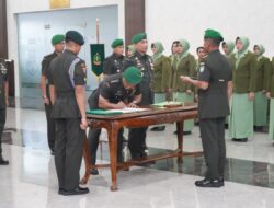 Pangdam IM Pimpin Sertijab Pejabat Kodam IM.