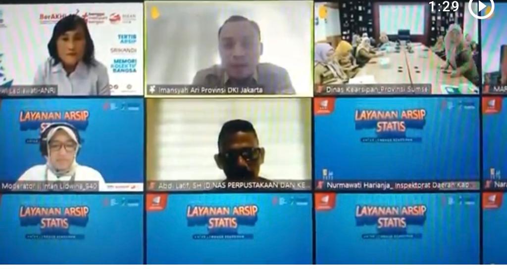 Kadis Perpusip Aceh Besar Ikuti Rakornas Layanan Arsip Statis