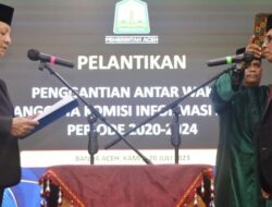 Penjabat Gubernur Lantik Abdul Quddus sebagai PAW Anggota Komisi Informasi Aceh