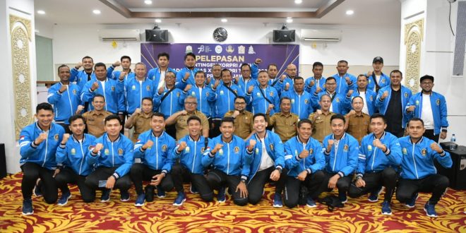 Sekda Aceh Lepas 34 Atlet Menuju Pornas XVI Korpri di Semarang