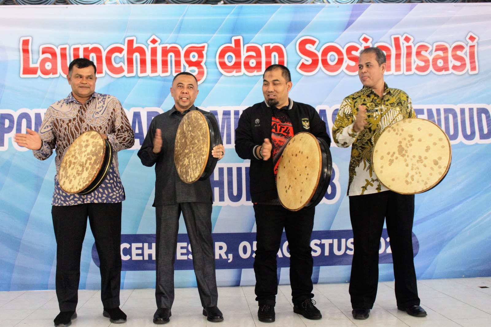 Pj Bupati Aceh Besar Launching dan Sosialisasi GAMSA di Gampong Neuhen