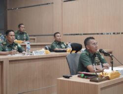 Kasdam IM Pimpin Rapat ETWP Perumahan Non Dinas Bagu Prajurit Bintara dan Tamtama Masa Dinas 0 S/D 10 tahun.