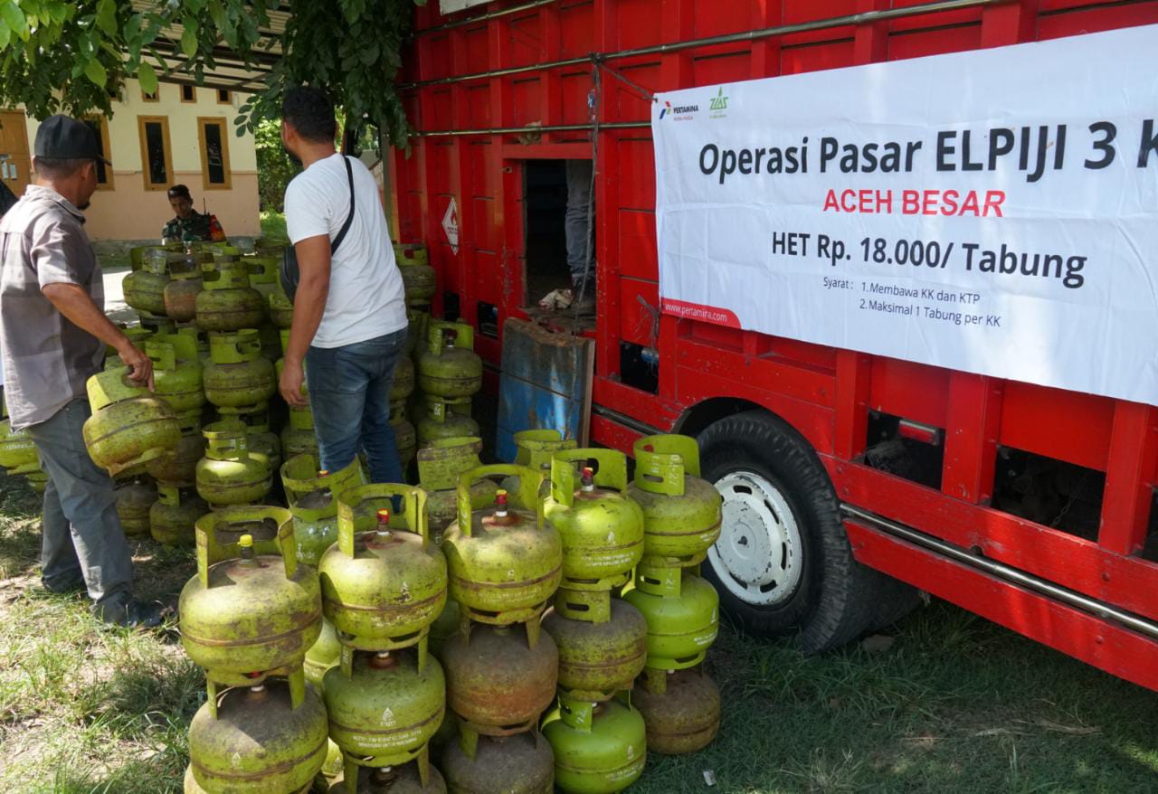 Operasi Gas 3Kg Tuai Respon Positif dari Warga Kuta Cot Glie