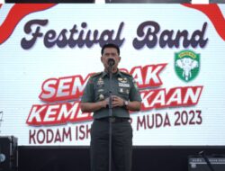 Kodam Iskandar Muda Gelar Festival Band Semarak Kemerdekaan RI Ke-78 Kodam Iskandar Muda 2023.