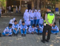 Polisi Saweu Sikula, Sat Lantas Polresta Banda Aceh Ajak Pelajar Jadi Pelopor Keselamatan Berlalu Lintas